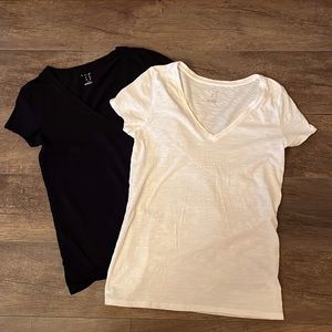 Set of 2 V-neck Tees